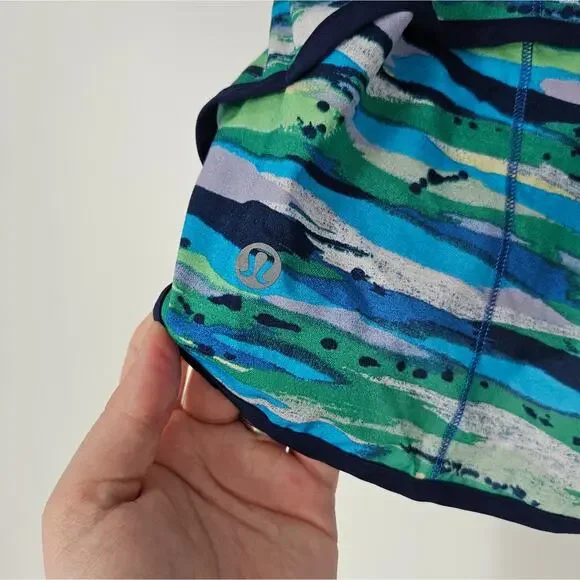 Lululemon Seven Wonders Multi Hero Blue Speed Shorts 4